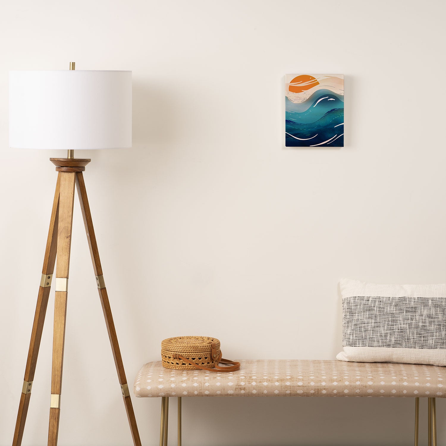 Abstract Waves Canvas Print Gallery Image 2