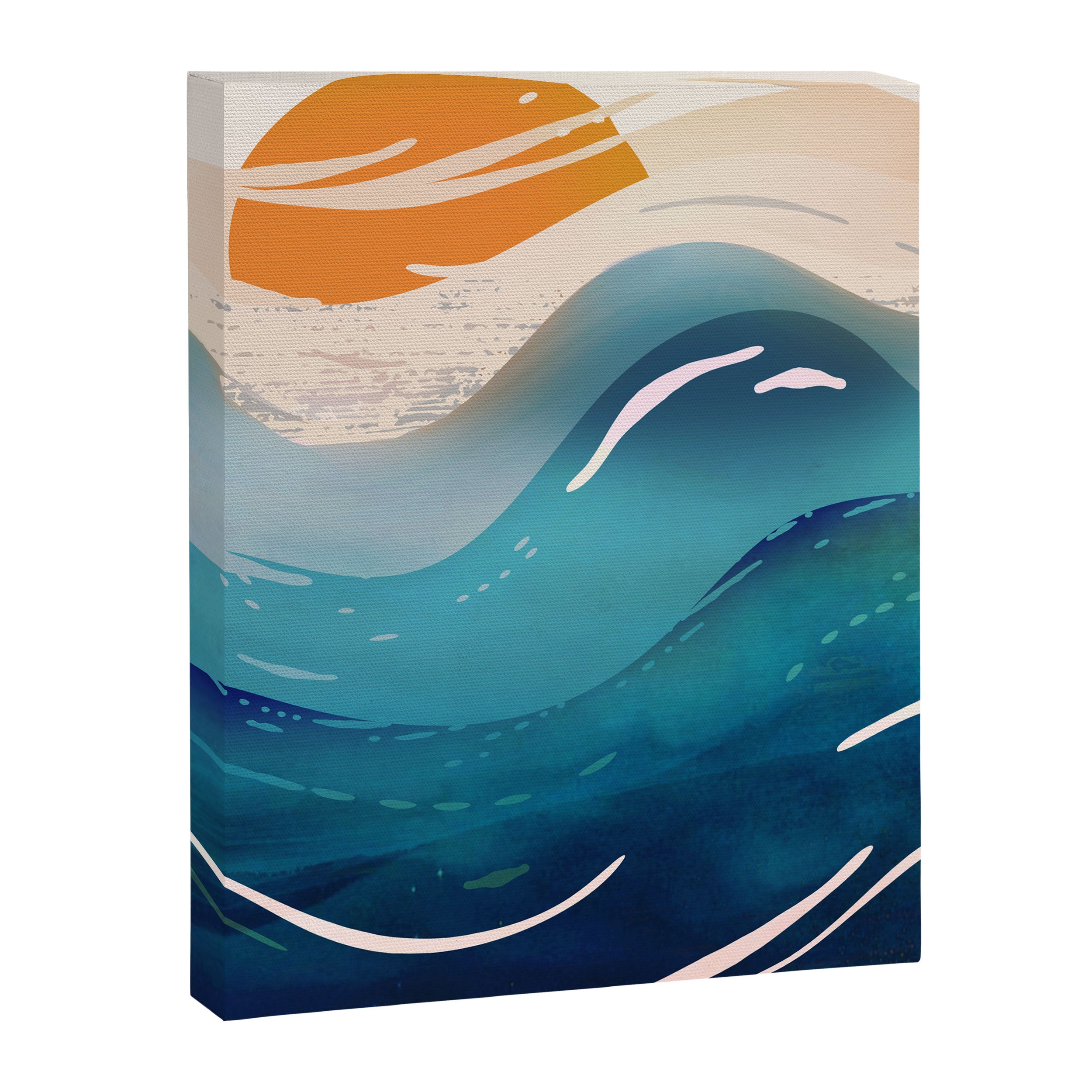 Abstract Waves Canvas Print Gallery Image 6