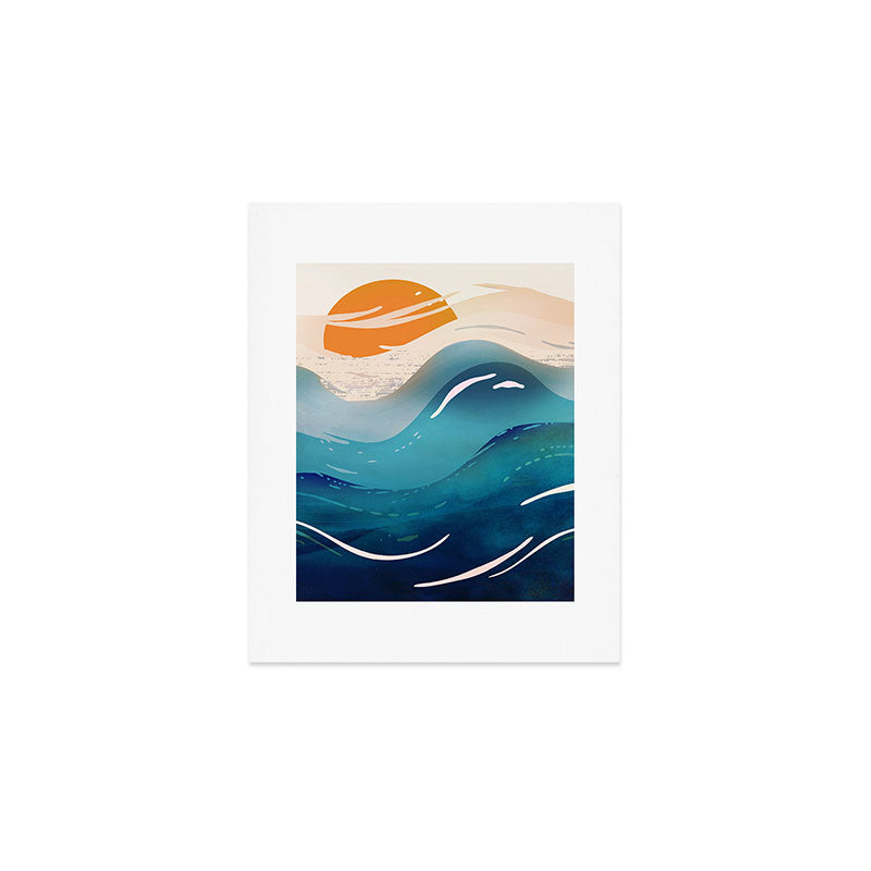Abstract Waves Art Print Gallery Image 1