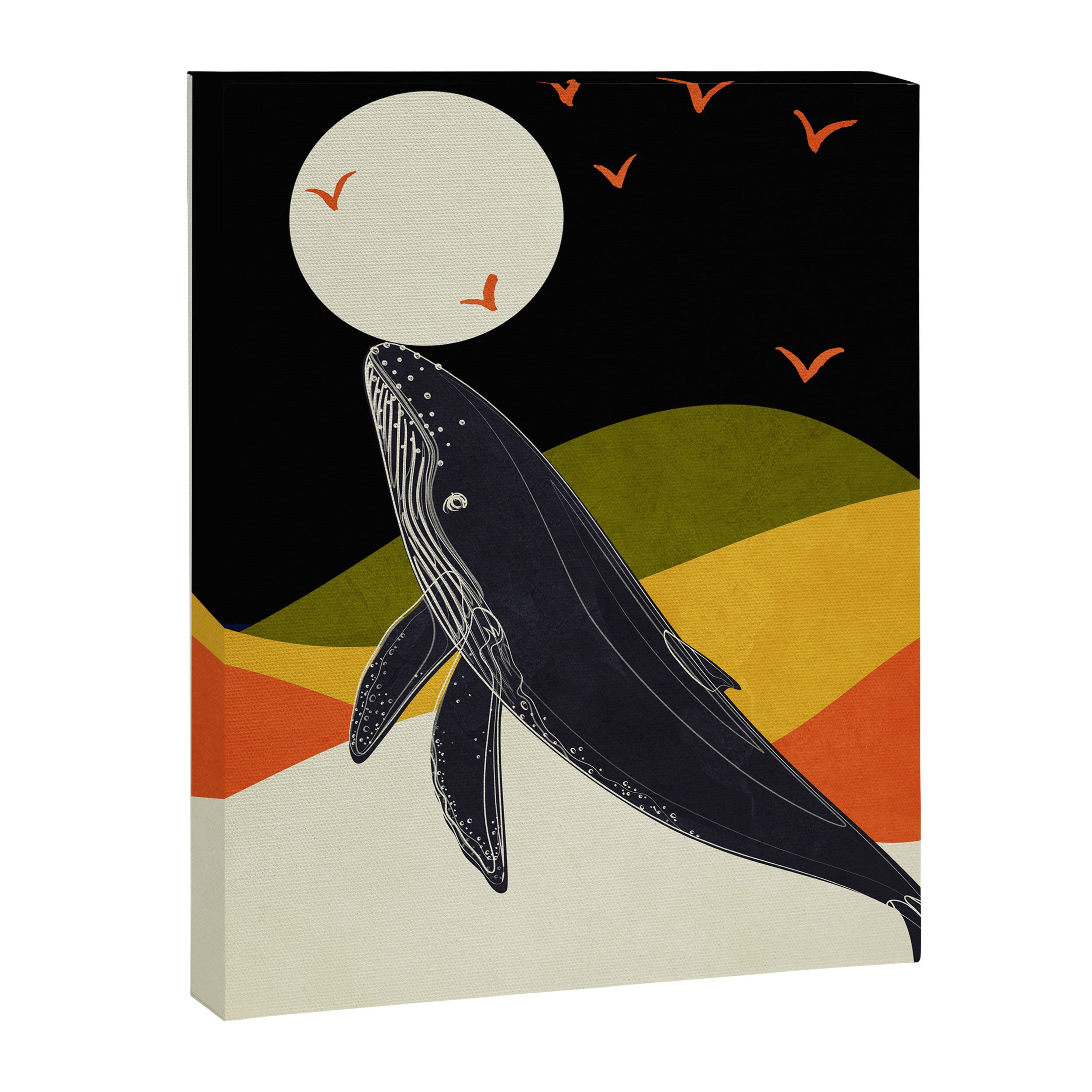 Abstract Whale 2 Canvas Print Gallery Image 6