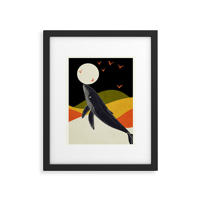 Abstract Whale 2 Framed Art Print Gallery Image 5
