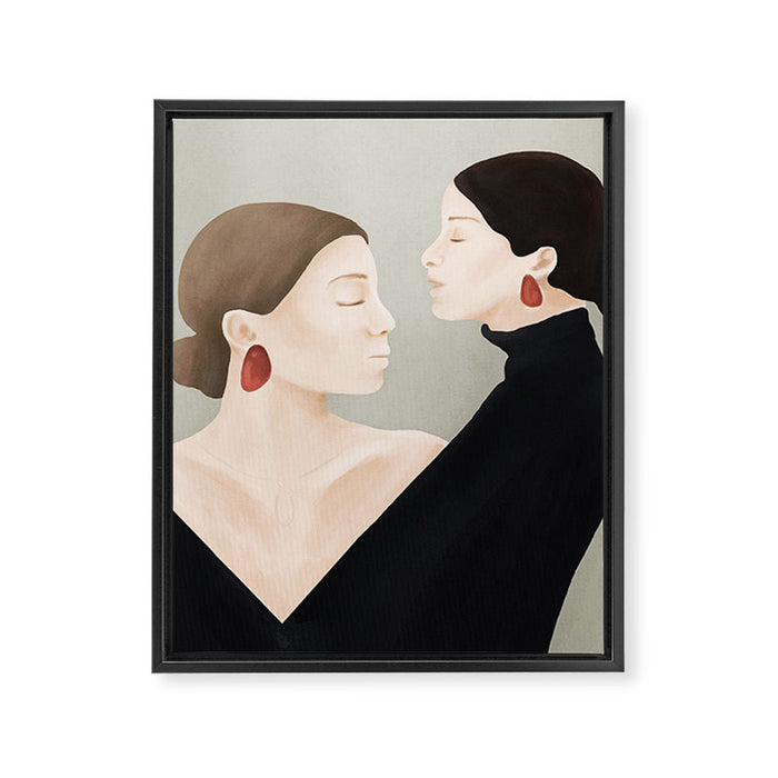 Aligned Model Flow Framed Canvas Print Gallery Image 1