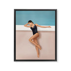 At the pool Framed Canvas Print Gallery Image 6
