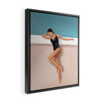 At the pool Framed Canvas Print Gallery Image 2