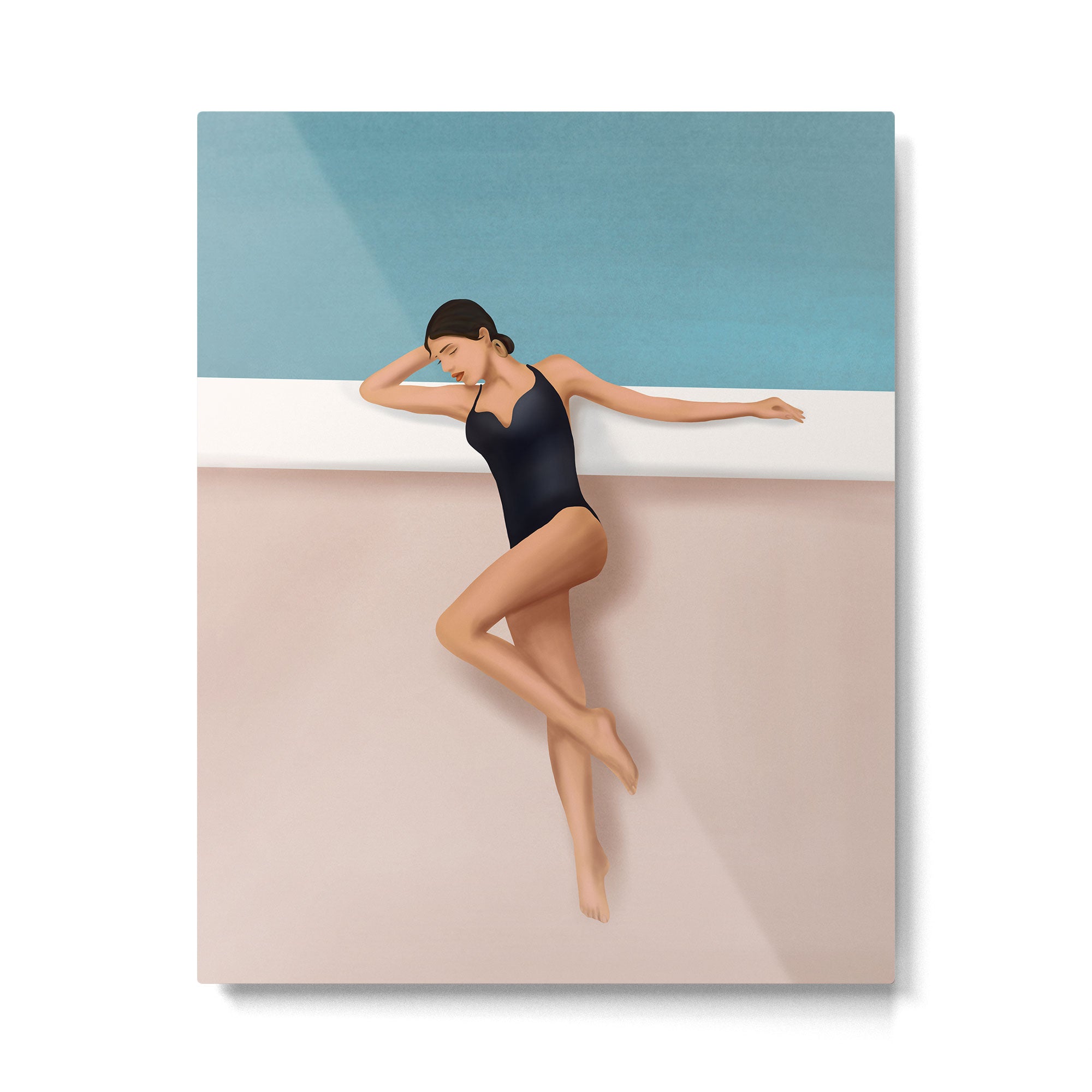 At the pool Metal Print Gallery Image 4