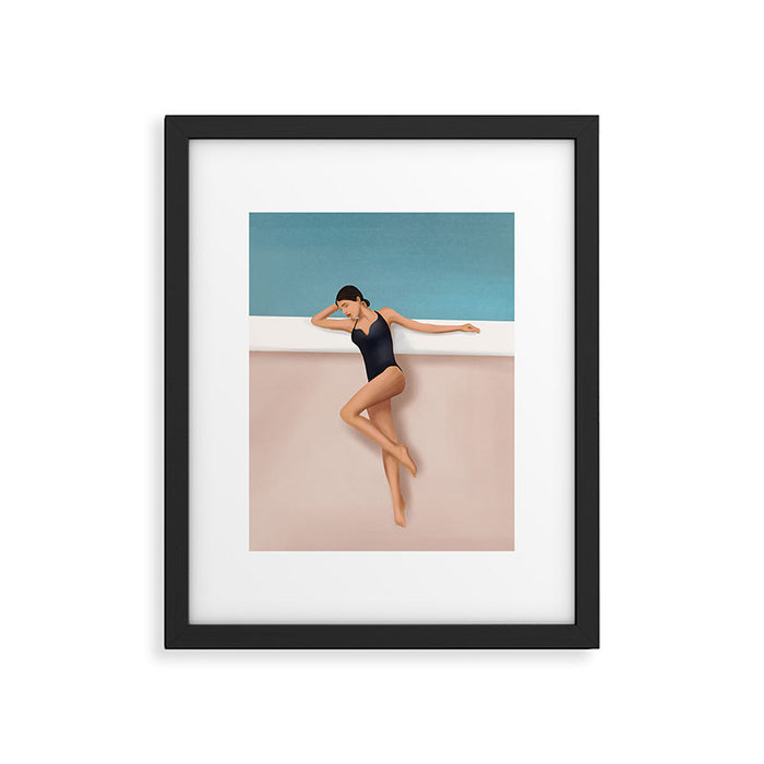 At the pool Framed Art Print Gallery Image 1