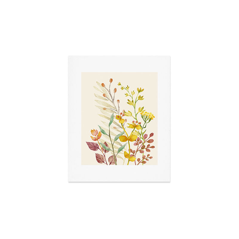 Autumn Flowers Art Print Gallery Image 1