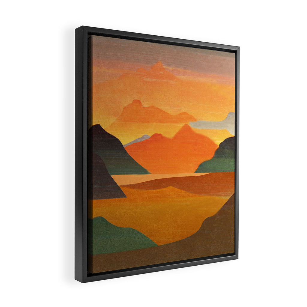 Autumn Landscape 1 Framed Canvas Print Gallery Image 2