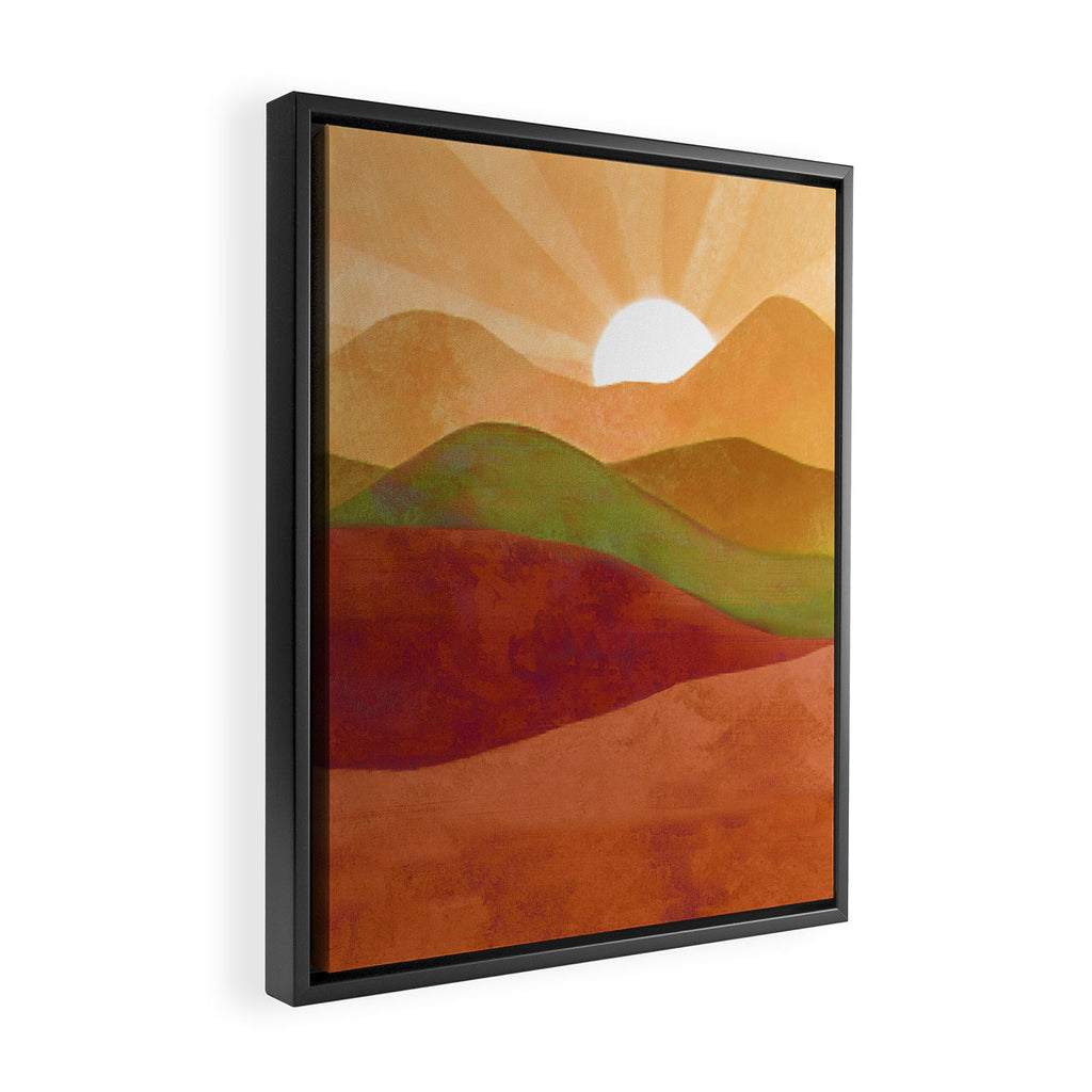 Autumn Landscape 3 Framed Canvas Print Gallery Image 2