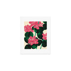 Azalea Blossoms with Jade Leaves Art Print Gallery Image 1