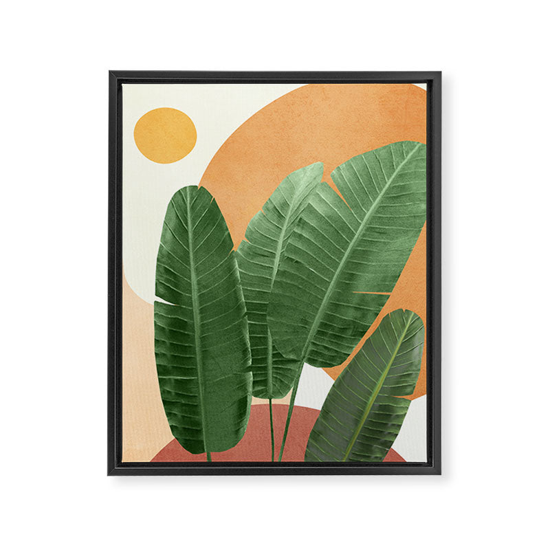 Banana Leaves Framed Canvas Print Gallery Image 6