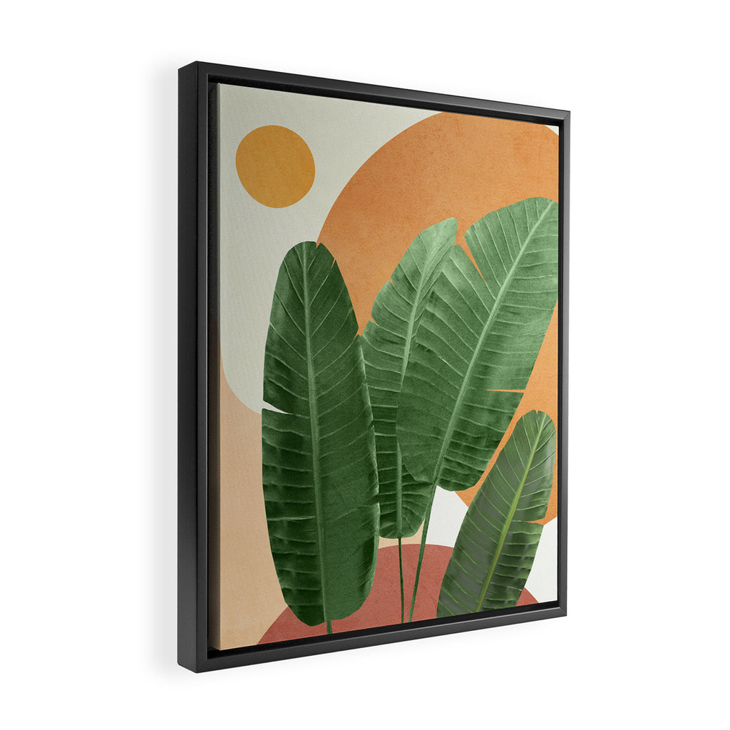 Banana Leaves Framed Canvas Print Gallery Image 2