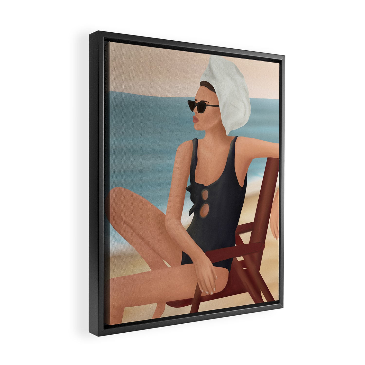 Beach Life Framed Canvas Print Gallery Image 2