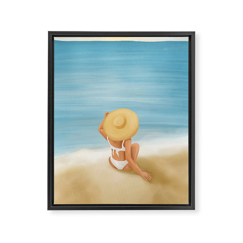 Beach Morning Framed Canvas Print Gallery Image 6