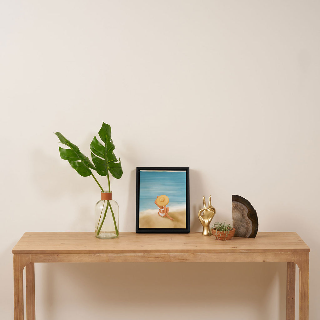 Beach Morning Framed Canvas Print Gallery Image 4