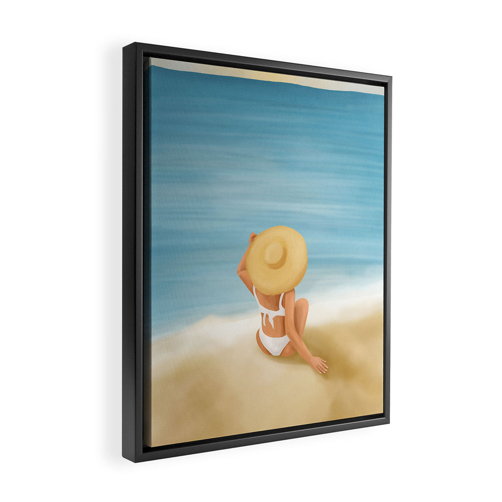 Beach Morning Framed Canvas Print Gallery Image 2
