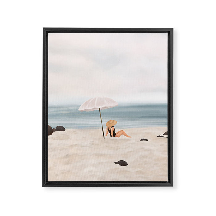 Beach Morning II Framed Canvas Print Gallery Image 1