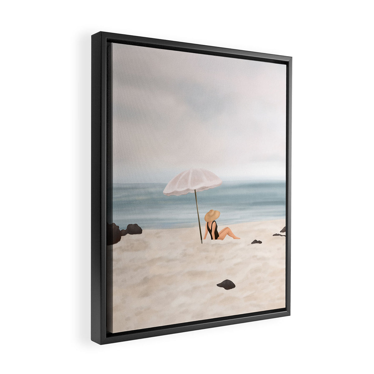 Beach Morning II Framed Canvas Print Gallery Image 2