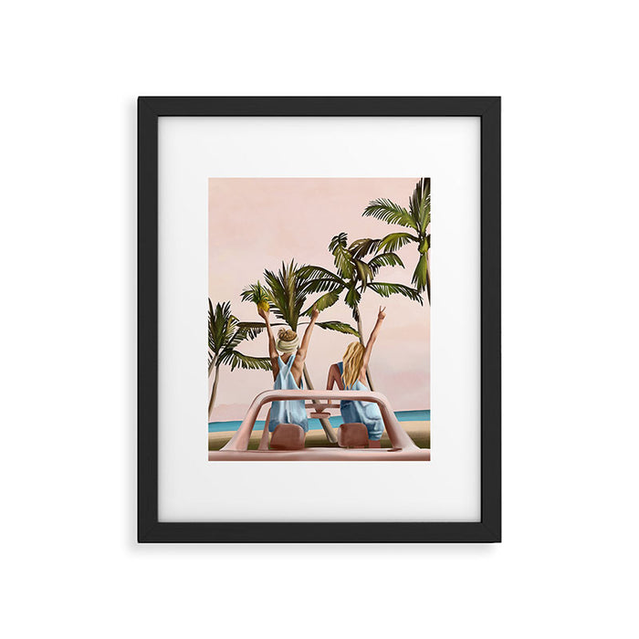 Beach Spring Break Framed Art Print Gallery Image 1