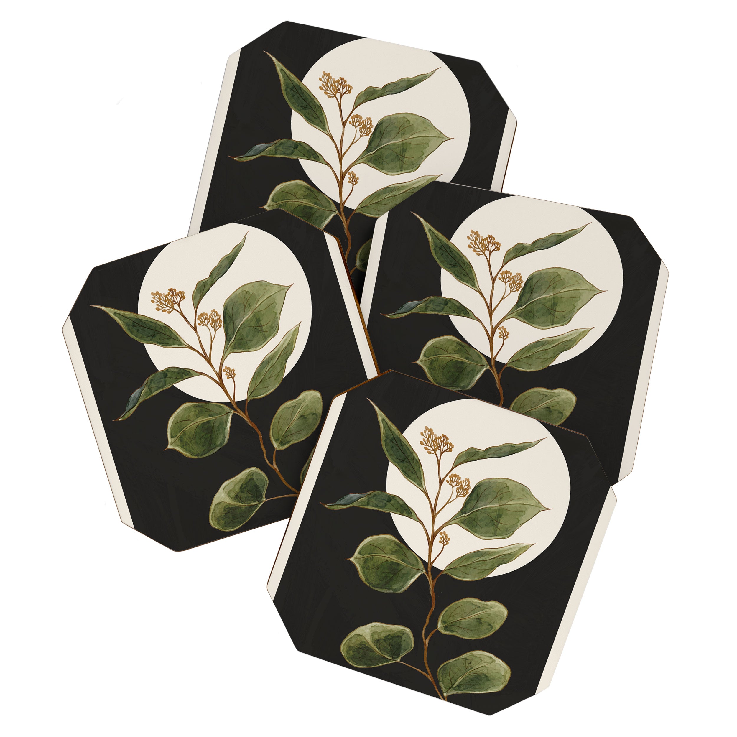 Beautiful Plant Leaves 1 Coaster Gallery Image 1