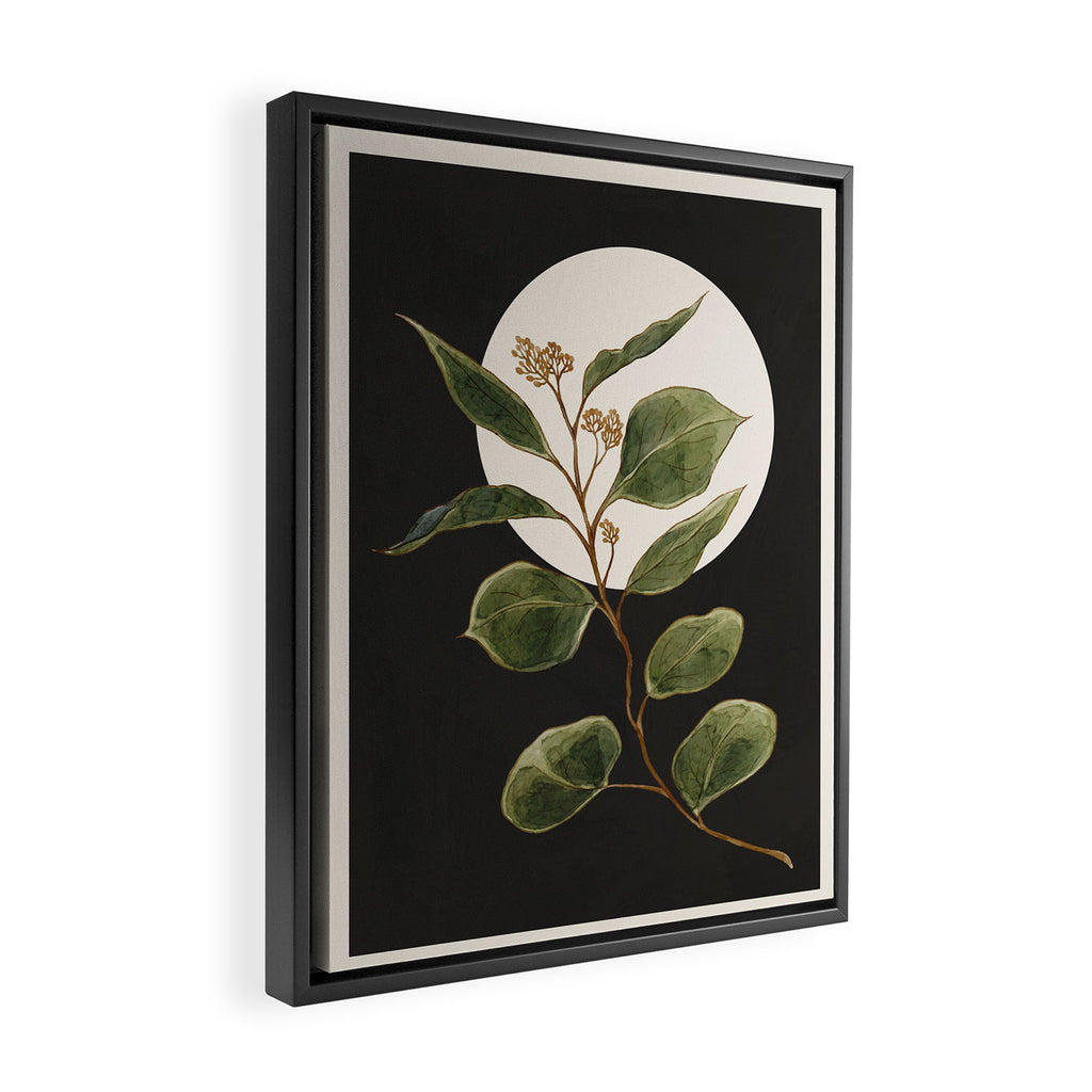 Beautiful Plant Leaves 1 Framed Canvas Print Gallery Image 2