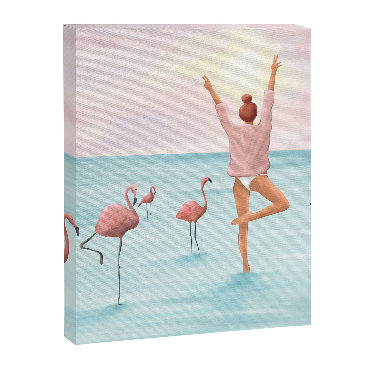 Big Flamingo Canvas Print Gallery Image 6