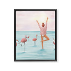 Big Flamingo Framed Canvas Print Gallery Image 6
