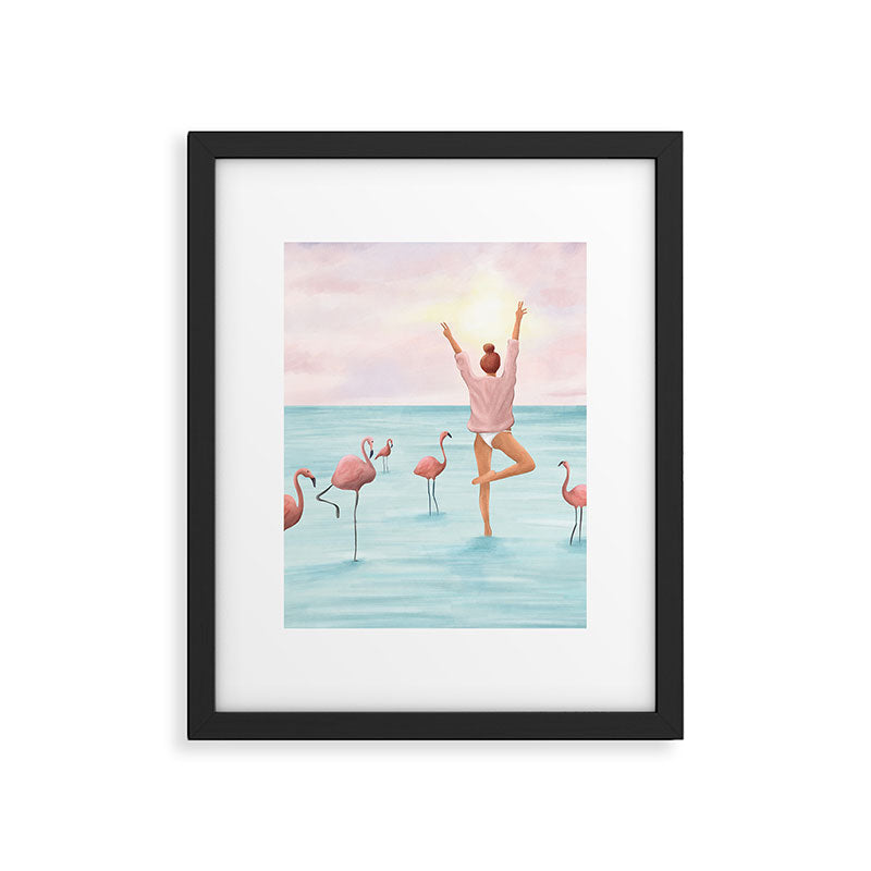 Big Flamingo Framed Art Print Gallery Image 5
