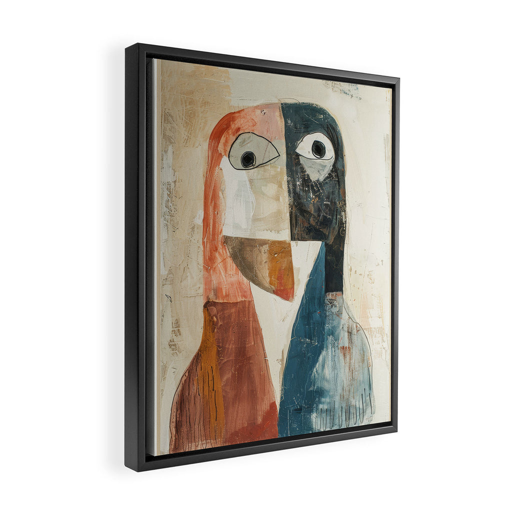 Bird Duality III Framed Canvas Print Gallery Image 2