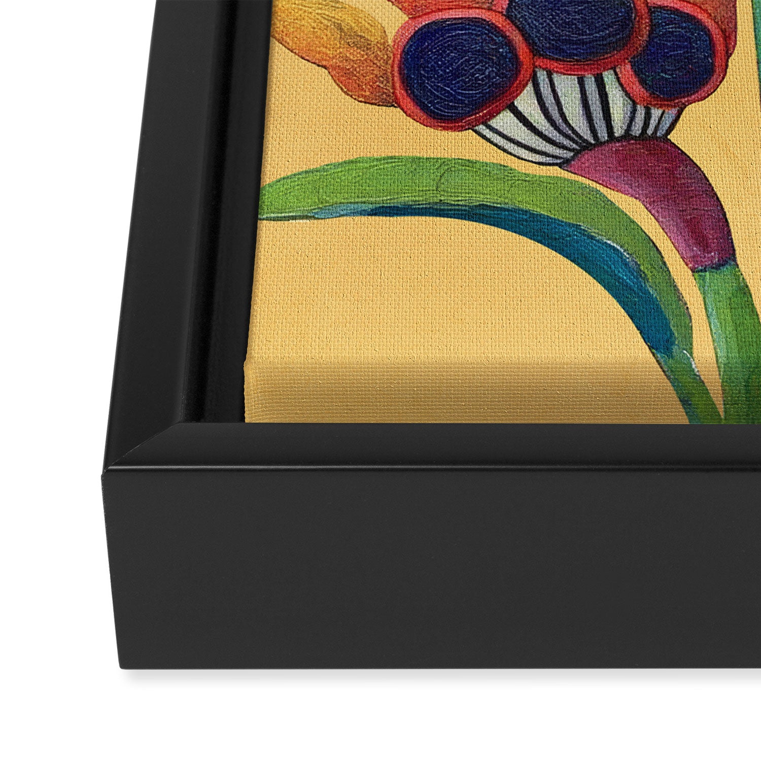 Bird of Paradise in Tropical Bloom Framed Canvas Print Gallery Image 3