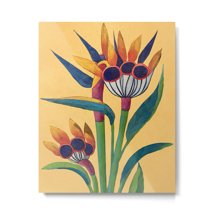 Bird of Paradise in Tropical Bloom Metal Print Gallery Image 1
