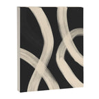 Black and White Abstract Line Art 1 Canvas Print Gallery Image 6