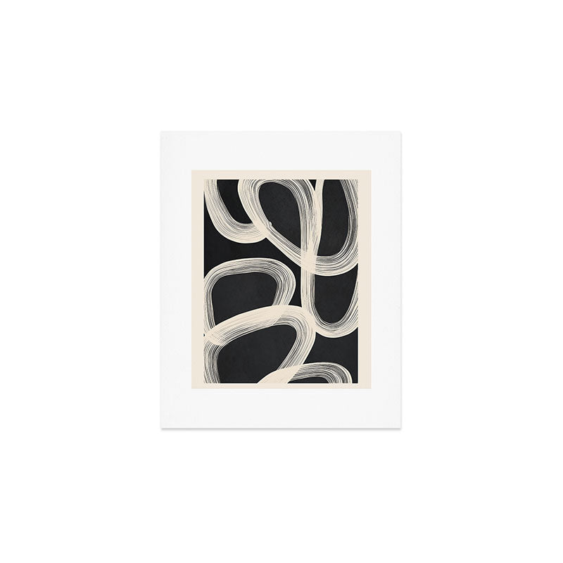 Black and White  Abstract Line Art  2 Art Print Gallery Image 1