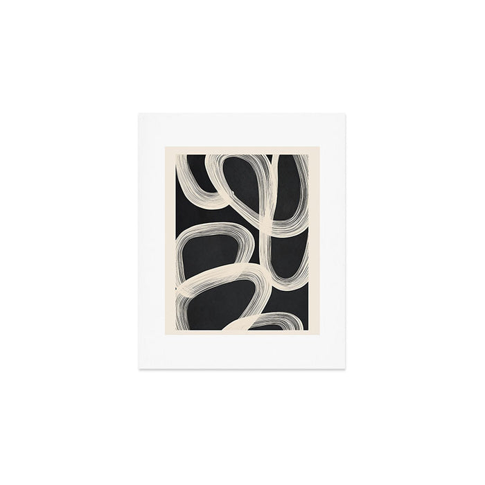 Black and White  Abstract Line Art  2 Art Print Gallery Image 1
