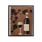Black Wine 1 Framed Canvas Print Gallery Image 6