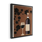 Black Wine 1 Framed Canvas Print Gallery Image 2