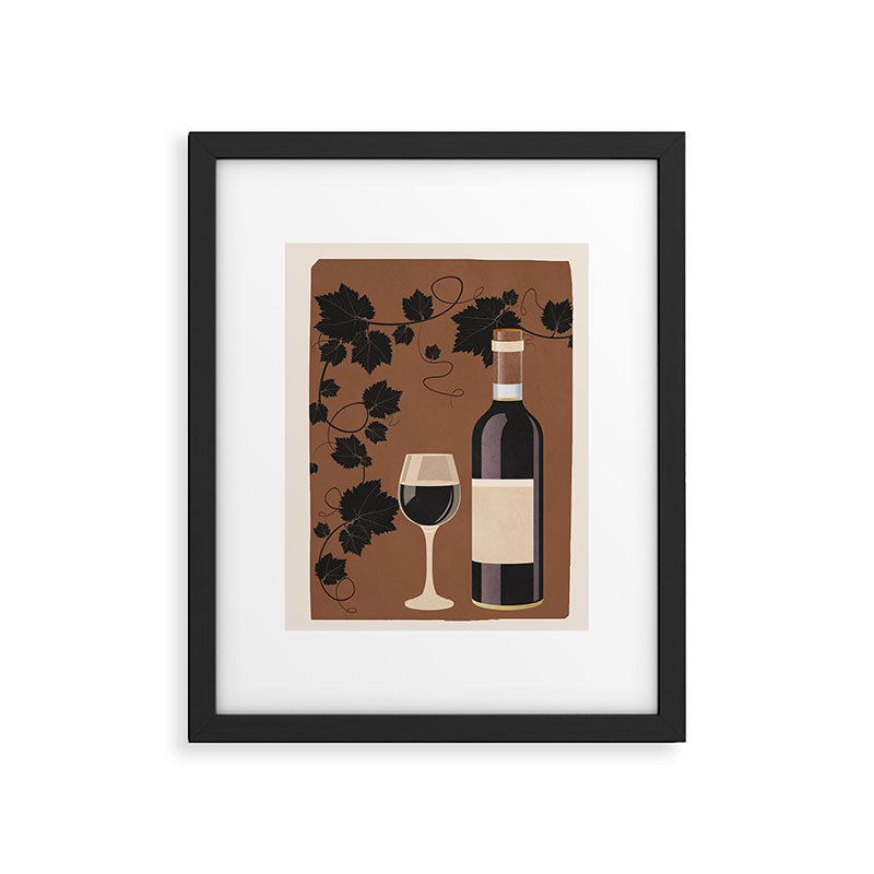 Black Wine 1 Framed Art Print Gallery Image 5