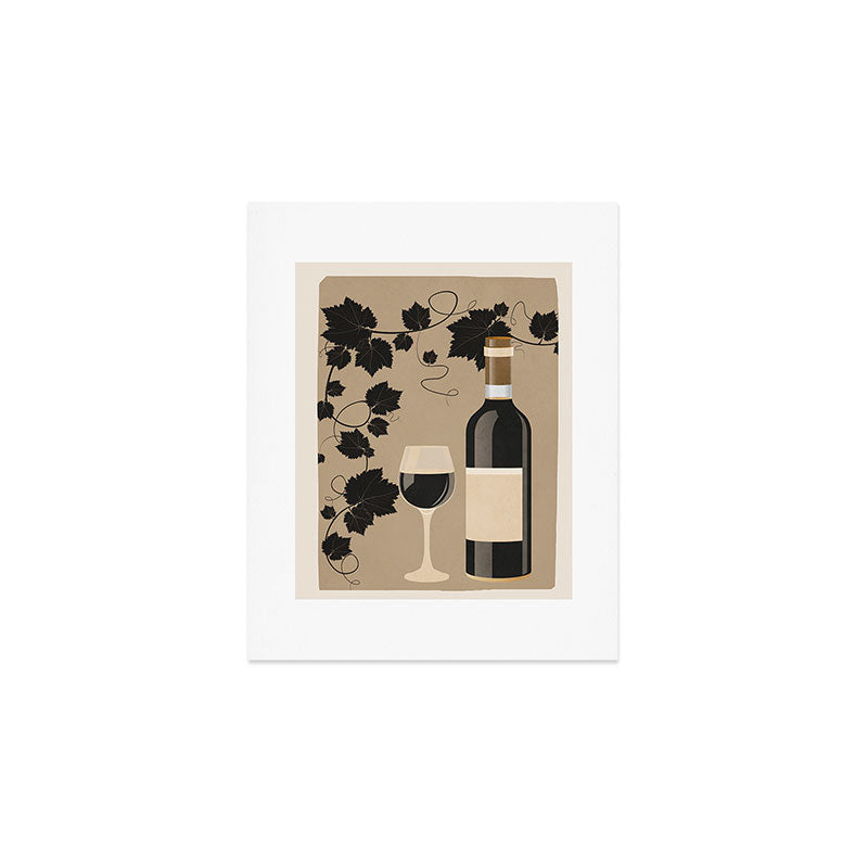 Black Wine 2 Art Print Gallery Image 1