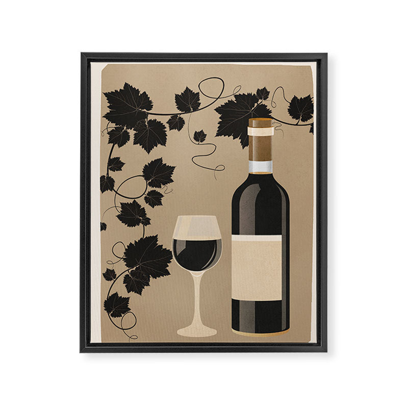 Black Wine 2 Framed Canvas Print Gallery Image 6
