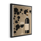 Black Wine 2 Framed Canvas Print Gallery Image 2