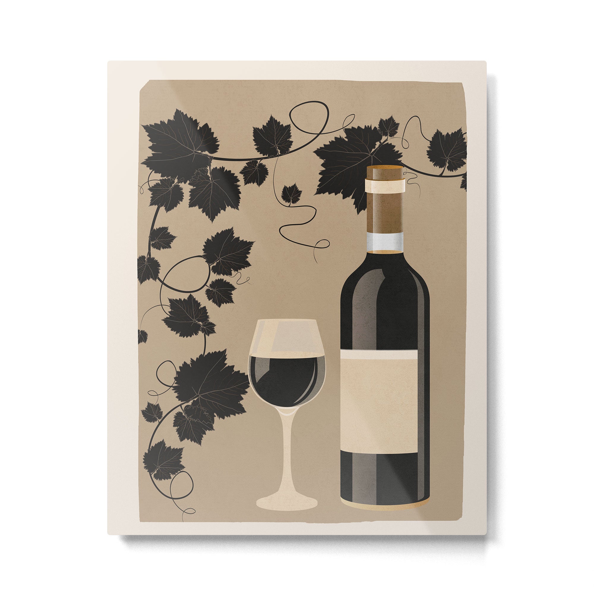 Black Wine 2 Metal Print Gallery Image 4