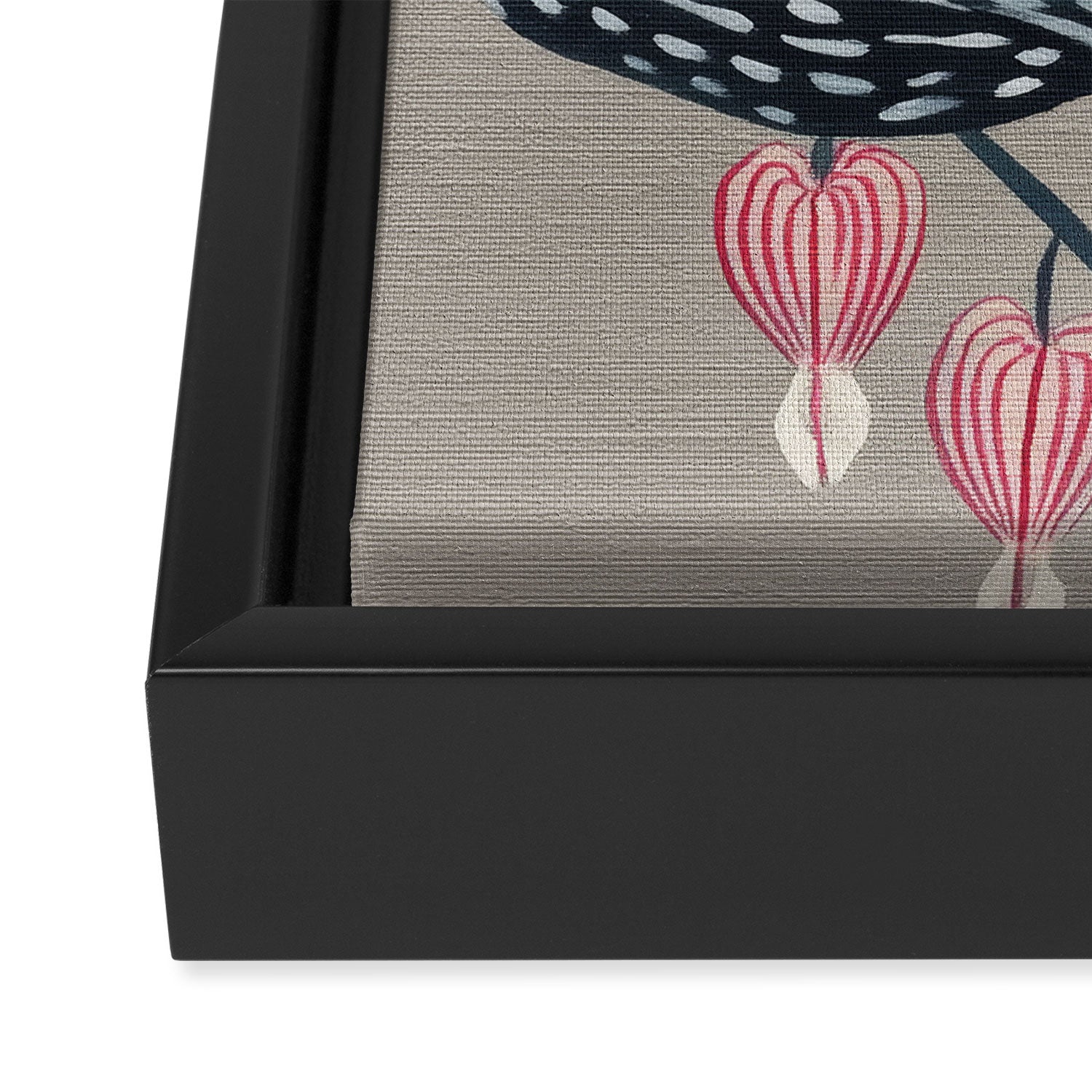 Bleeding Heart Flower Drawing Framed Canvas Print Gallery Image 3