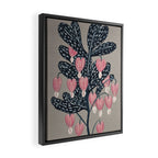 Bleeding Heart Flower Drawing Framed Canvas Print Gallery Image 2