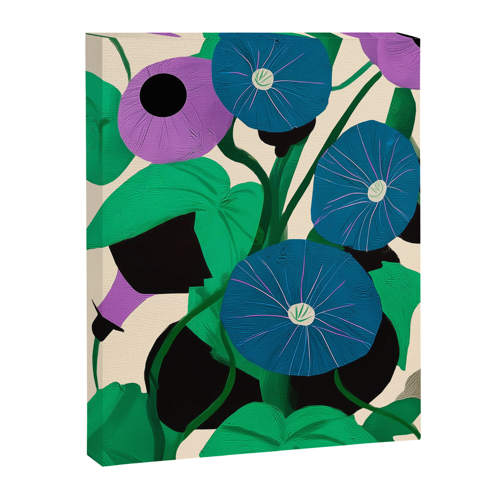Blue Petunia Study Canvas Print Gallery Image 6