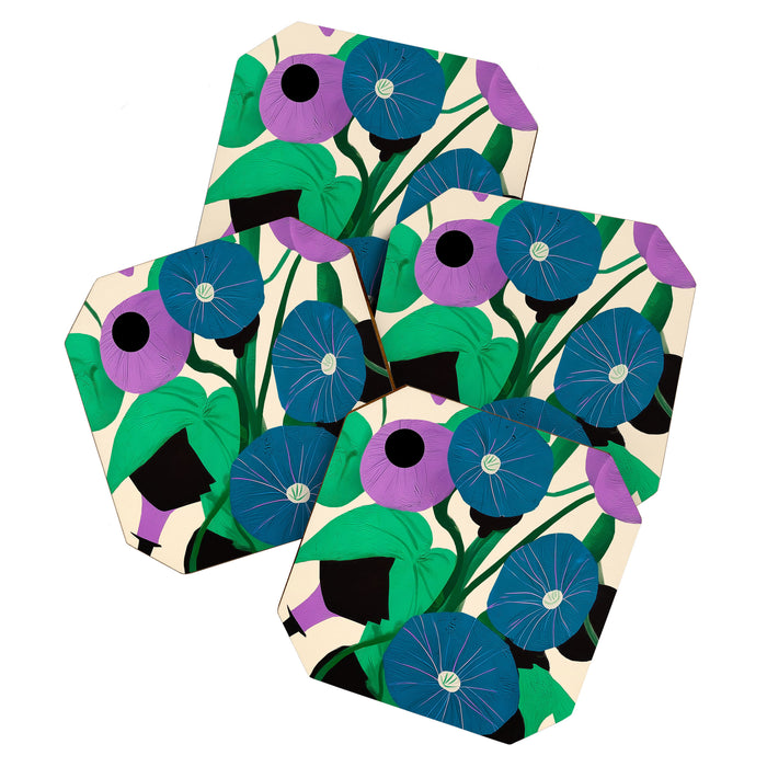 Blue Petunia Study Coaster Gallery Image 1