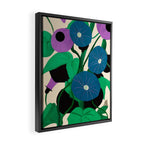 Blue Petunia Study Framed Canvas Print Gallery Image 2
