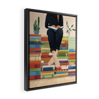 Books 1 Framed Canvas Print Gallery Image 2