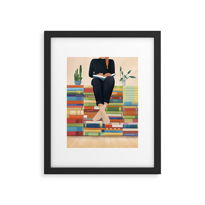Books 1 Framed Art Print Gallery Image 1