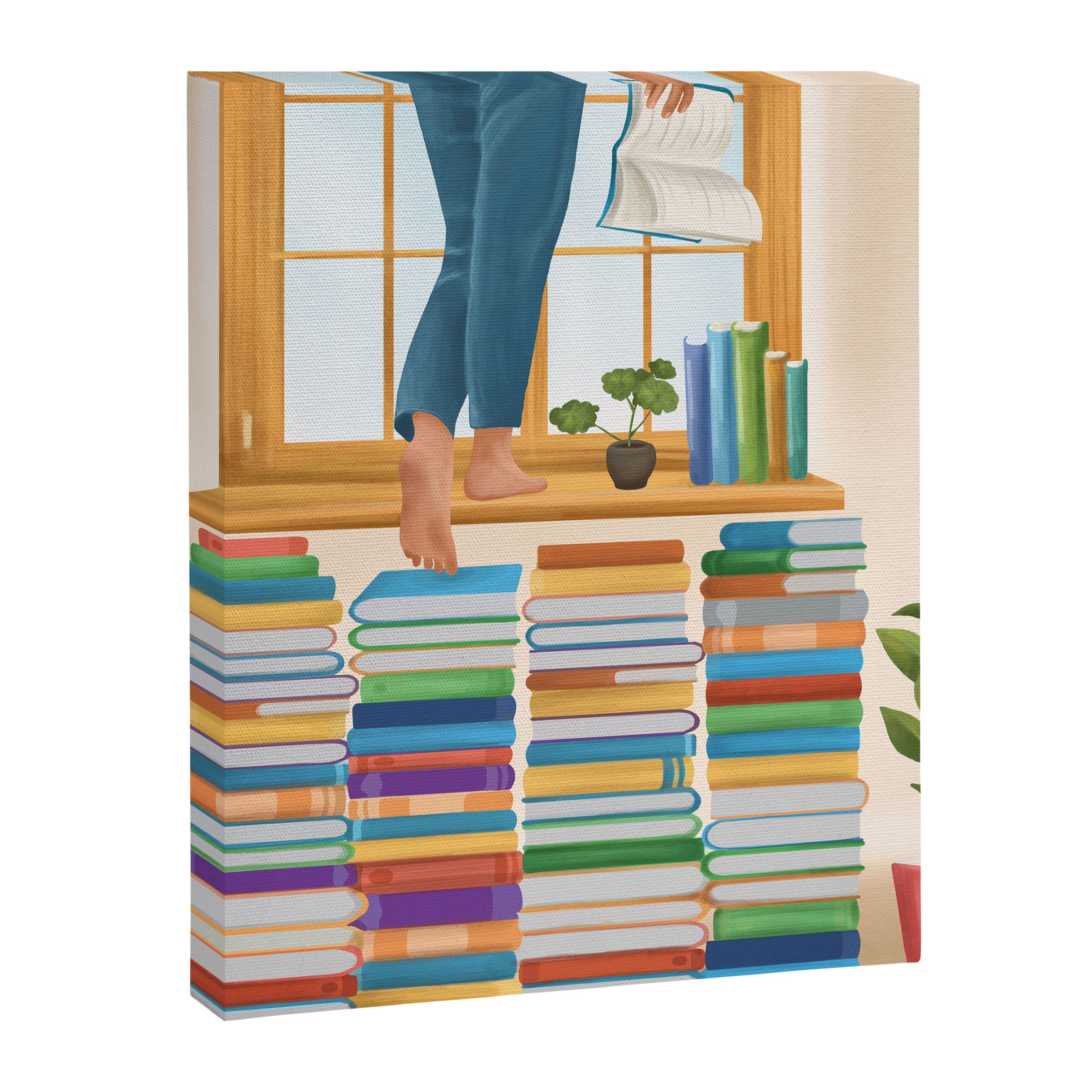 Books 2 Canvas Print Gallery Image 3