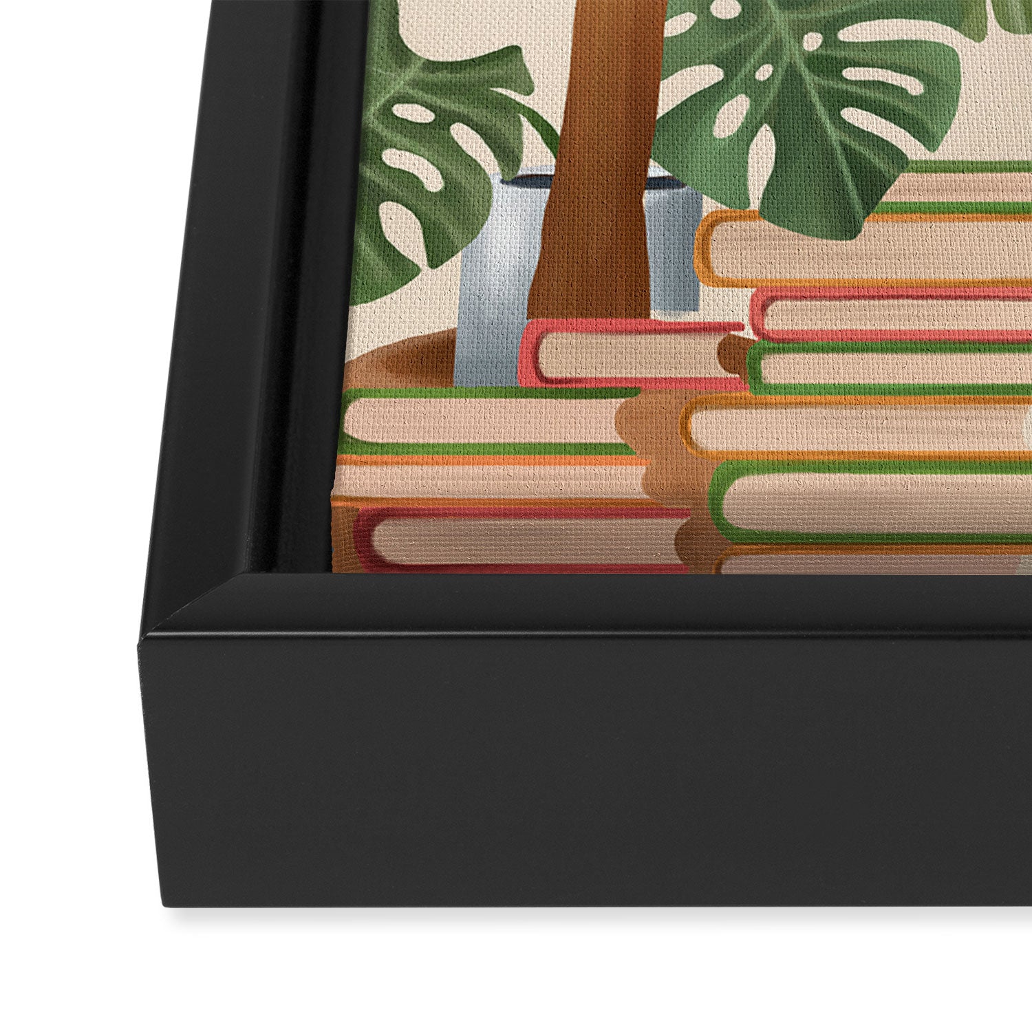 Books Framed Canvas Print Gallery Image 3